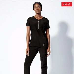 JAANUU DASH HALF-ZIP TOP XS black
